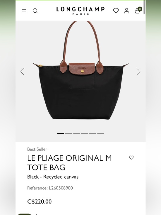 Longchamp Handbags - Brand new without tags Longchamp Le Pliage Original M Tote Bag